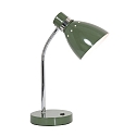 table lamp SPRING tiltable E27 IP20, green 