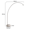 Mexlite floor lamp SOLVA E27 IP20, dimmable