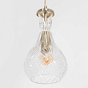 Mexlite Pendelleuchte GRAZIOGLASS, E27, � 14cm, messing