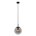 pendant luminaire BOLLIQUE round E27 IP20, black dimmable