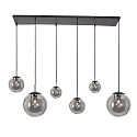 Steinhauer pendant luminaire BOLLIQUE 6 flames E27 IP20, black dimmable