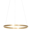 Steinhauer pendant luminaire RINGLUX LED IP20, gold dimmable
