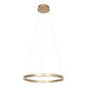Steinhauer pendant luminaire RINGLUX LED IP20, gold dimmable