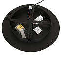 Steinhauer ceiling luminaire RINGLUX 1 flame IP20, black dimmable