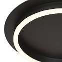 Steinhauer ceiling luminaire RINGLUX 1 flame IP20, black dimmable