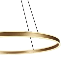 Steinhauer pendant luminaire RINGLUX up / down IP20, gold dimmable
