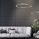 Steinhauer LED Pendelleuchte RINGLUX Up/Down, � 100cm, 2x40W, 2700K, 7200lm, IP20, CRI>90, dimmbar, schwarz