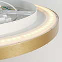 Steinhauer LED Deckenleuchte FLADY Up/Down, � 50cm, 40W+8W, 2700K, 4600lm, IP20, CRI>90, dimmbar, gold