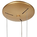 Steinhauer pendant luminaire RINGLUX IP20, gold dimmable