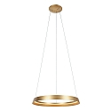 Steinhauer pendant luminaire RINGLUX IP20, gold dimmable