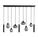 LED Pendelleuchte REFLEXION, 9-flammig, GU10 + E27, 4,9W, IP20, dimmbar, messing