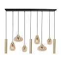 Steinhauer pendant luminaire REFLEXION 9 flames GU10 + E27 IP20, brass dimmable