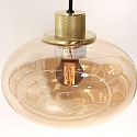 Steinhauer pendant luminaire REFLEXION 9 flames GU10 + E27 IP20, brass dimmable