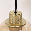 Steinhauer pendant luminaire REFLEXION 9 flames GU10 + E27 IP20, brass dimmable