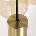 Steinhauer pendant luminaire REFLEXION 9 flames GU10 + E27 IP20, brass dimmable