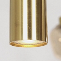 Steinhauer pendant luminaire REFLEXION 9 flames GU10 + E27 IP20, brass dimmable