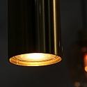 Steinhauer pendant luminaire REFLEXION 9 flames GU10 + E27 IP20, brass dimmable