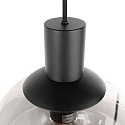 Steinhauer pendant luminaire BOLLIQUE 5 flames GU10 + E27 IP20, black dimmable