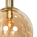 Steinhauer pendant luminaire BOLLIQUE 5 flames GU10 + E27 IP20, brass dimmable