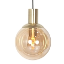 Steinhauer pendant luminaire BOLLIQUE 5 flames GU10 + E27 IP20, brass dimmable