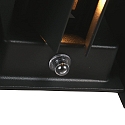 Steinhauer LED Au�enwandleuchte LOGAN 2x3W, 2700K, 480lm, IP54, CRI>80, D�mmerungssensor, dimmbar, schwarz