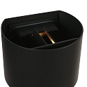 Steinhauer LED Au�enwandleuchte LOGAN 2x3W, 2700K, 480lm, IP54, CRI>80, D�mmerungssensor, dimmbar, schwarz
