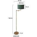 Mexlite floor lamp BELLA E27 IP20, dimmable