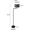 Mexlite Mexlite Stehleseleuchte 1-fl. 