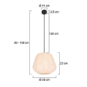 anne light & home pendant luminaire SABLE E27 IP20, dimmable