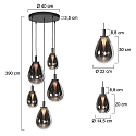 Steinhauer Steinhauer Pendelleuchte 5-fl. 