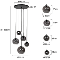 Mexlite Mexlite Pendelleuchte 5-fl. 