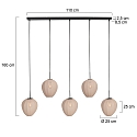 Mexlite Mexlite Pendelleuchte 5-fl. 