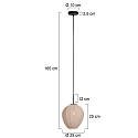 Mexlite pendant luminaire HALOSWAP E27 IP20, dimmable