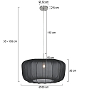Steinhauer pendant luminaire SPARKLED LIGHT E27 IP20, dimmable