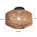 anne light & home Steinhauer Deckenleuchte 1-fl. 