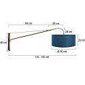 Steinhauer wall luminaire ELEGANT CLASSY E27 IP20, dimmable