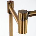 Mexlite Floor lamp KARL, 1 flame, bronze