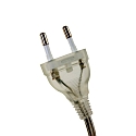 Steinhauer Klemmleuchte SPRING, E27, Euro-Steckerkabel mit Schnurschalter, dreh- und neigbar, Stahl geb�rstet / Details chrom