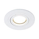 recessed luminaire P�LITE SPOT round, swivelling GU10 IP20, white matt dimmable