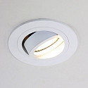 Steinhauer recessed luminaire P�LITE SPOT round, swivelling GU10 IP20, white matt dimmable