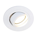 Steinhauer recessed luminaire P�LITE SPOT round, swivelling GU10 IP20, white matt dimmable