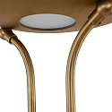 Mexlite LED Deckenfluter BIRON, Leseleuchte mit Flexarm, 23+6W 2700K 2000+650lm, Drehdimmer, bronze / Abdeckung matt