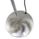 Mexlite LED Stehleuchte BIRON, mit Flex-Arm, 8W 27000K 650lm, mit Push-Dimmer, stahl geb�rstet / Abdeckung matt