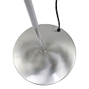 Mexlite LED Stehleuchte BIRON, mit Flex-Arm, 8W 27000K 650lm, mit Push-Dimmer, stahl geb�rstet / Abdeckung matt