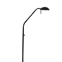 Mexlite floor lamp BIRON with switch, with flex arm IP20, black matt dimmable