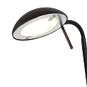 Mexlite floor lamp BIRON with switch, with flex arm IP20, black matt dimmable