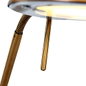 Mexlite LED Tischleuchte BIRON, mit Flex-Arm, 8W 27000K 650lm, mit Dreh-Dimmer, bronze / Abdeckung matt
