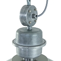 Steinhauer Pendelleuchte BIKKEL, � 42cm, E27 max. 60W, Abdeckung satiniert / Metall-schirm, gr�n
