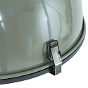 Steinhauer Pendelleuchte BIKKEL, � 42cm, E27 max. 60W, Abdeckung satiniert / Metall-schirm, gr�n