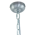 Steinhauer Pendelleuchte BIKKEL, � 42cm, E27 max. 60W, Abdeckung satiniert / Metall-schirm, gr�n